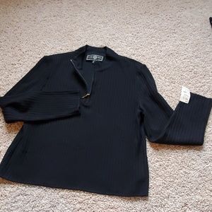 St John Sport knit pullover half zip sweater